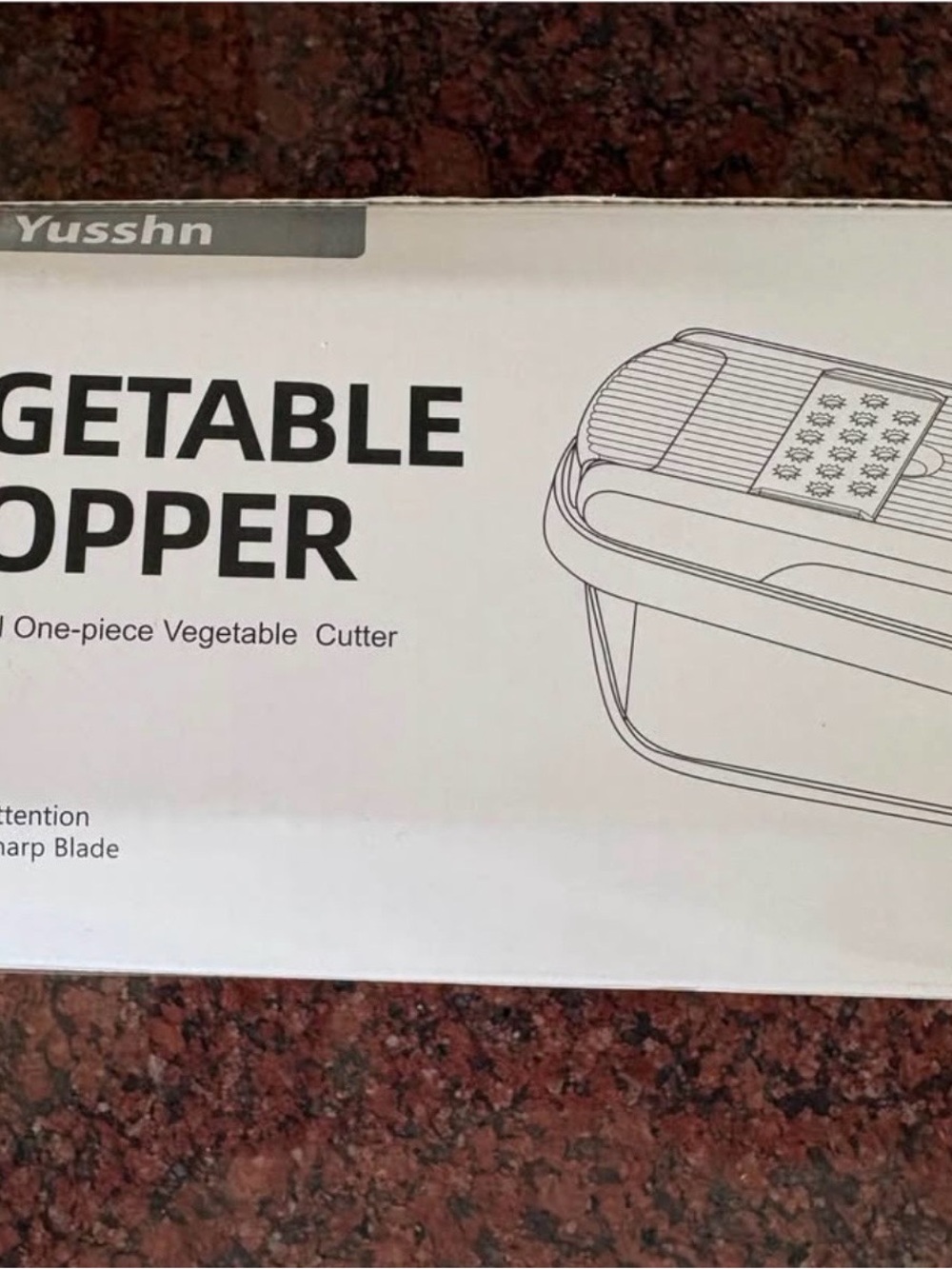 White Portable Vegetable Cutter - Compact One-Piece Chopper